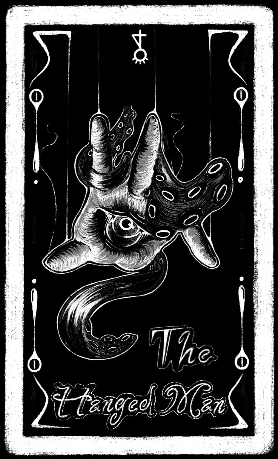 The Hanged Man Eldritch Tarot Card